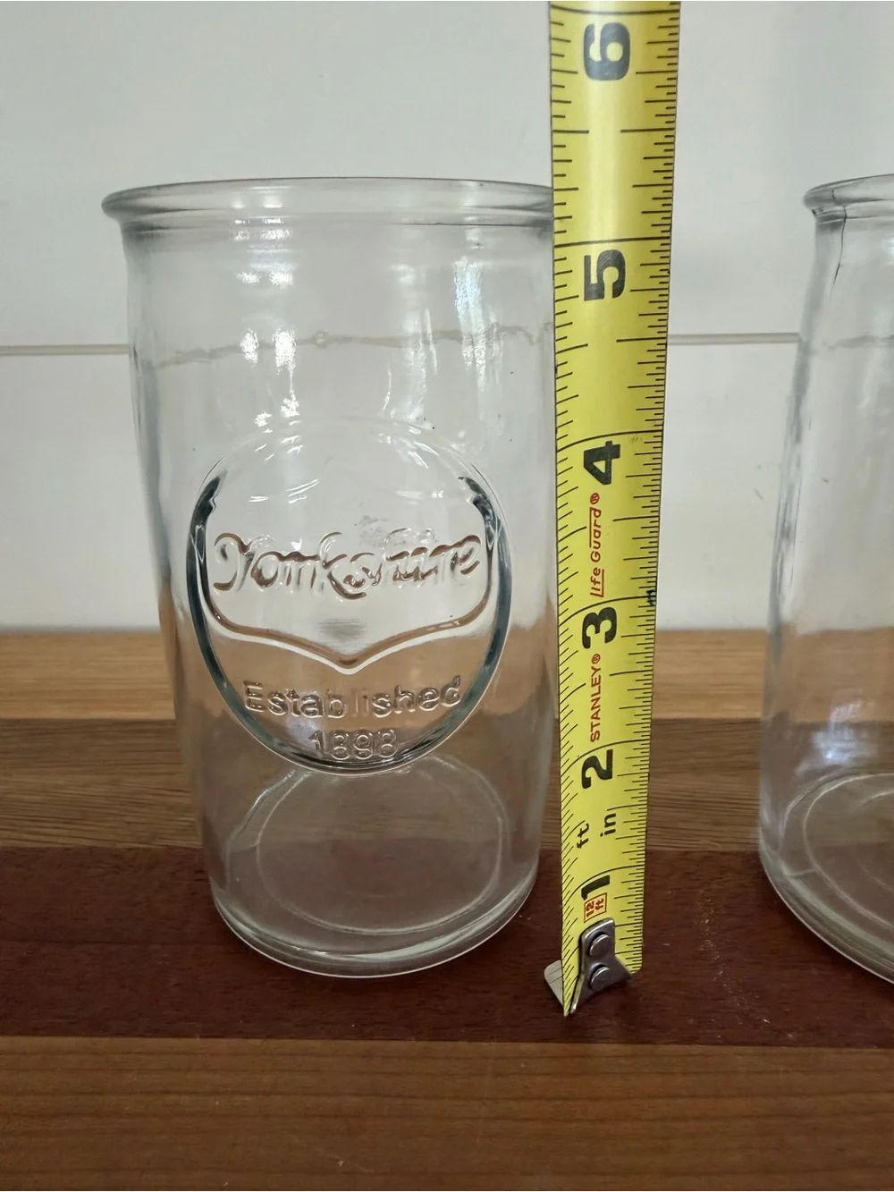 Vintage Circleware Yorkshire Mason Jar Tumbler Logo Established 1898